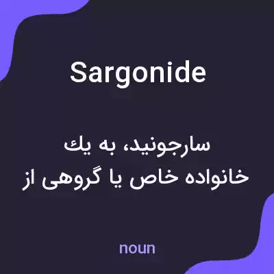 معنی sargonide به فارسی معنی sargonide به فارسی