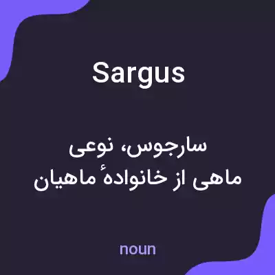 معنی sargus به فارسی معنی sargus به فارسی
