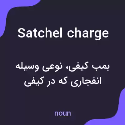 معنی satchel charge به فارسی معنی satchel charge به فارسی