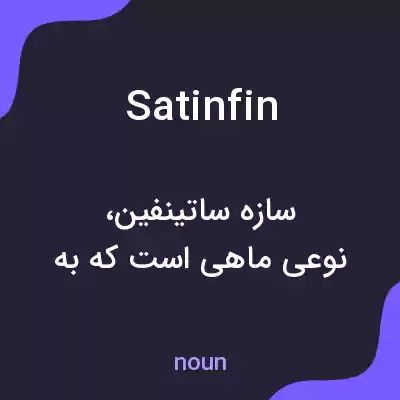 معنی satinfin به فارسی معنی satinfin به فارسی