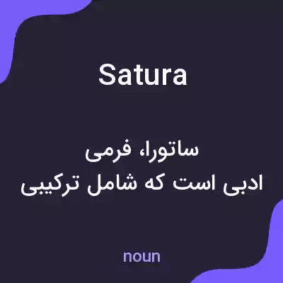 معنی satura به فارسی معنی satura به فارسی