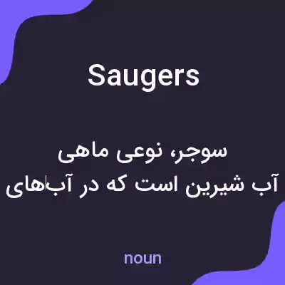 معنی saugers به فارسی معنی saugers به فارسی