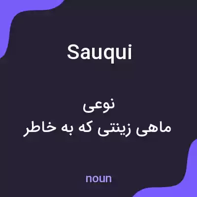 معنی sauqui به فارسی معنی sauqui به فارسی