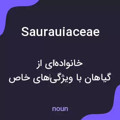 معنی saurauiaceae به فارسی معنی saurauiaceae به فارسی