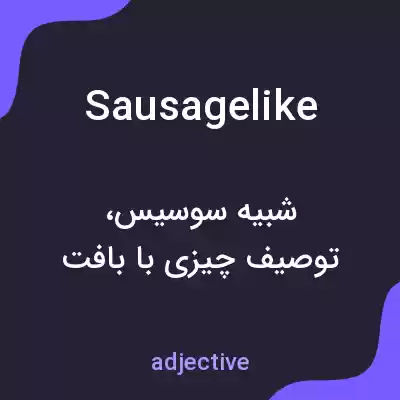 معنی sausagelike به فارسی