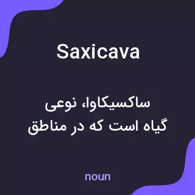 معنی saxicava به فارسی معنی saxicava به فارسی