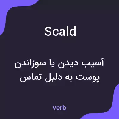 معنی scald به فارسی معنی scald به فارسی