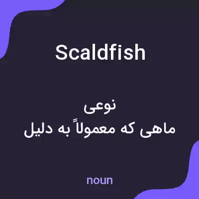 معنی scaldfish به فارسی معنی scaldfish به فارسی