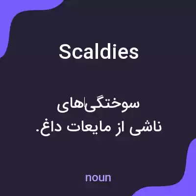 معنی scaldies به فارسی معنی scaldies به فارسی
