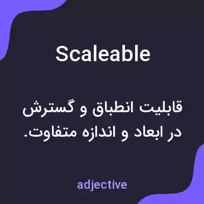 معنی scaleable به فارسی معنی scaleable به فارسی