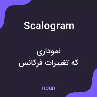 معنی scalogram به فارسی معنی scalogram به فارسی