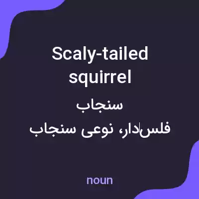 معنی scaly-tailed squirrel به فارسی معنی scaly-tailed squirrel به فارسی