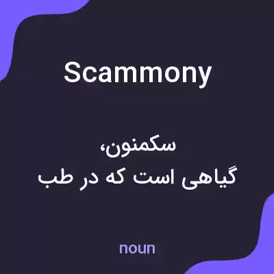 معنی scammony به فارسی معنی scammony به فارسی