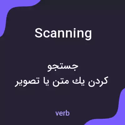 معنی scanning به فارسی معنی scanning به فارسی