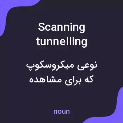 معنی scanning tunnelling microscopes به فارسی معنی scanning tunnelling microscopes به فارسی
