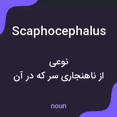 معنی scaphocephalus به فارسی معنی scaphocephalus به فارسی