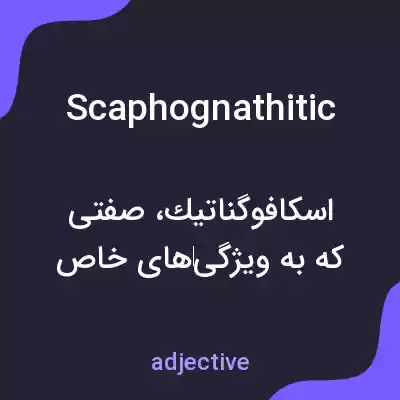 معنی scaphognathitic به فارسی