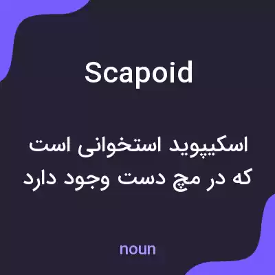 معنی scapoid به فارسی معنی scapoid به فارسی