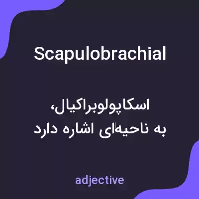 معنی scapulobrachial به فارسی معنی scapulobrachial به فارسی