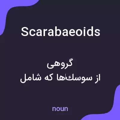 معنی scarabaeoids به فارسی معنی scarabaeoids به فارسی