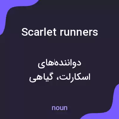 معنی scarlet runners به فارسی معنی scarlet runners به فارسی