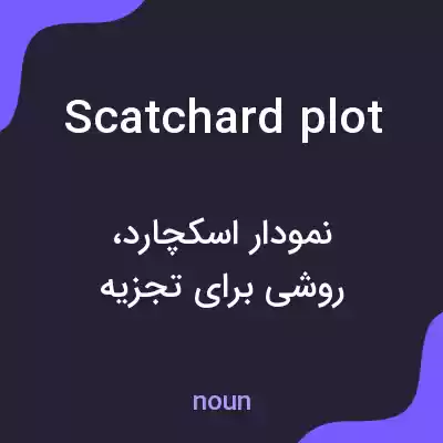 معنی scatchard plot به فارسی معنی scatchard plot به فارسی