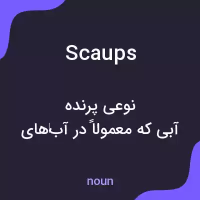 معنی scaups به فارسی معنی scaups به فارسی