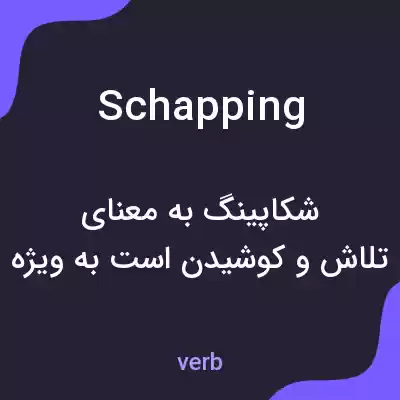 معنی schapping به فارسی معنی schapping به فارسی