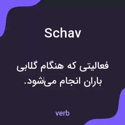 معنی schav به فارسی