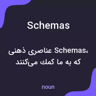معنی schemas به فارسی معنی schemas به فارسی