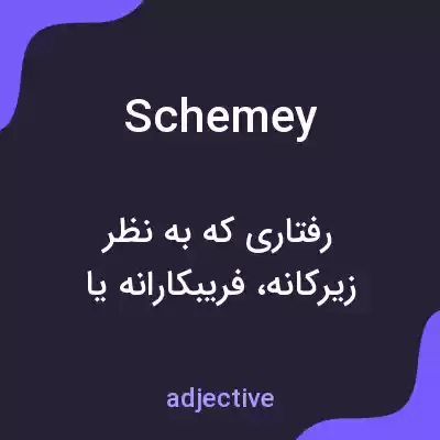 معنی schemey به فارسی معنی schemey به فارسی