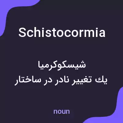 معنی schistocormia به فارسی معنی schistocormia به فارسی