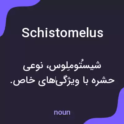 معنی schistomelus به فارسی معنی schistomelus به فارسی