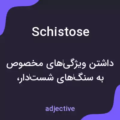 معنی schistose به فارسی معنی schistose به فارسی