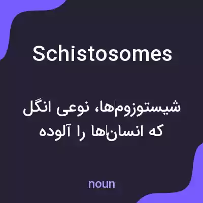 معنی schistosomes به فارسی معنی schistosomes به فارسی
