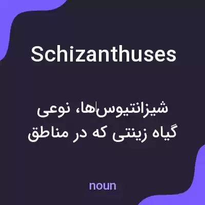 معنی schizanthuses به فارسی معنی schizanthuses به فارسی