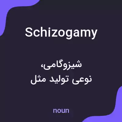 معنی schizogamy به فارسی معنی schizogamy به فارسی