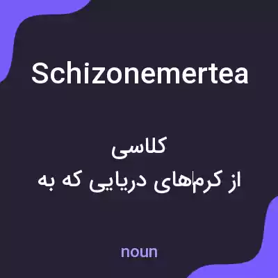 معنی schizonemertea به فارسی معنی schizonemertea به فارسی