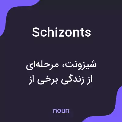 معنی schizonts به فارسی معنی schizonts به فارسی