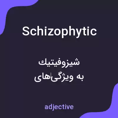معنی schizophytic به فارسی معنی schizophytic به فارسی