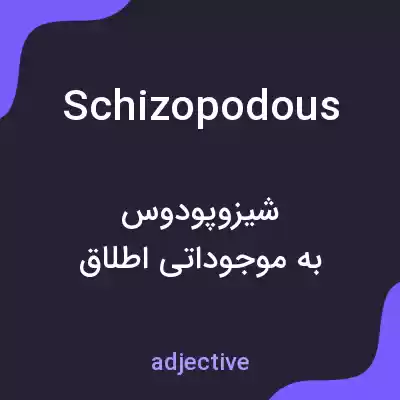 معنی schizopodous به فارسی معنی schizopodous به فارسی