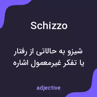 معنی schizzo به فارسی معنی schizzo به فارسی