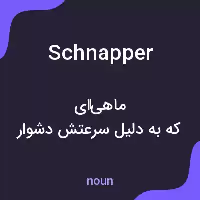 معنی schnapper به فارسی معنی schnapper به فارسی