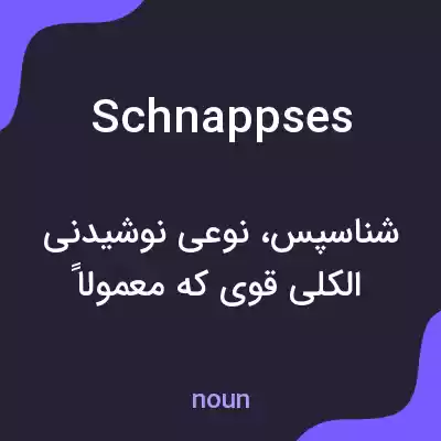 معنی schnappses به فارسی معنی schnappses به فارسی