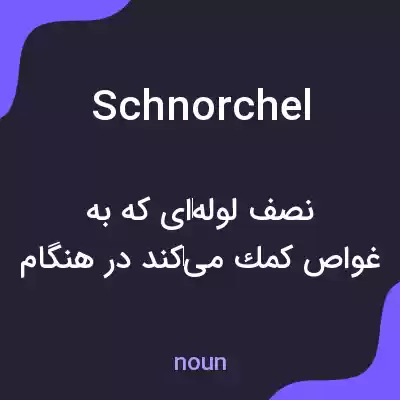 معنی schnorchel به فارسی معنی schnorchel به فارسی