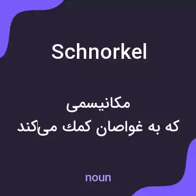 معنی schnorkel به فارسی معنی schnorkel به فارسی