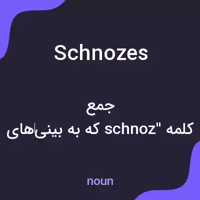 معنی schnozes به فارسی معنی schnozes به فارسی
