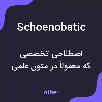 معنی schoenobatic به فارسی معنی schoenobatic به فارسی
