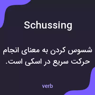 معنی schussing به فارسی معنی schussing به فارسی