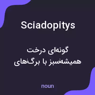 معنی sciadopitys به فارسی معنی sciadopitys به فارسی